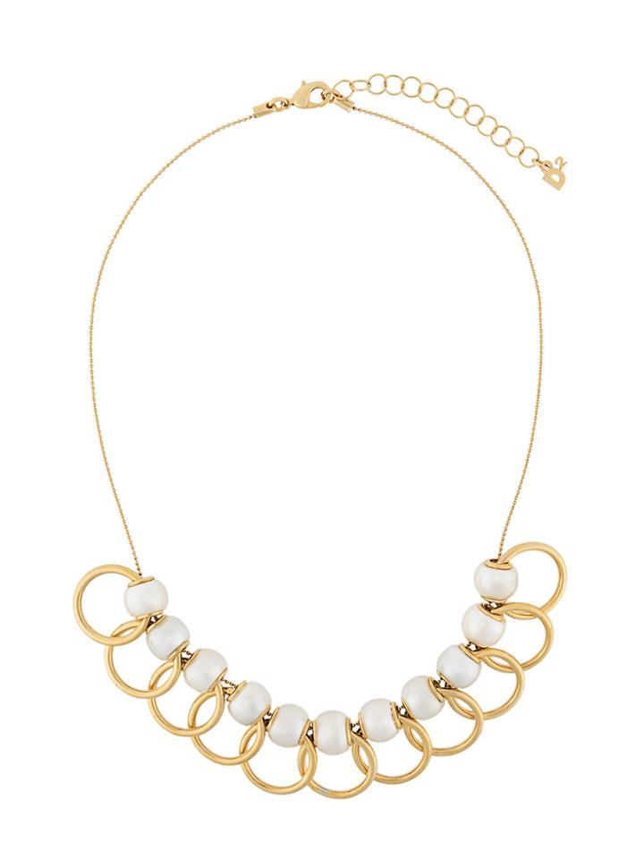 Dsquared2 Overlapping Hoop Necklace - Metallic