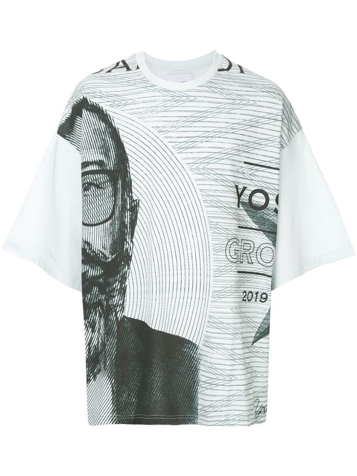Yoshiokubo Oversized Graphic Print T-shirt - Blue