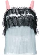 Philosophy Di Lorenzo Serafini Lace Detail Sleeveless Top - Blue