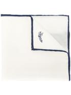 Ermenegildo Zegna Trimmed Pocket Square - White