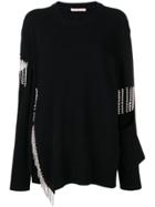 Christopher Kane Crystal Cut Out Jumper - Black