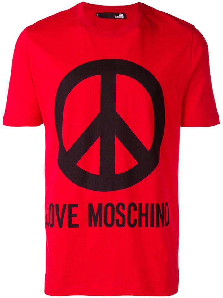 Love Moschino Peace Love T-shirt - Red