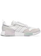 Adidas White Never Made Rising Star R1 Leather And Suede Sneakers