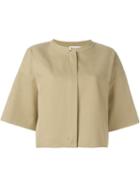 Jil Sander 'allen' Jacket, Women's, Size: 38, Brown, Silk/cotton
