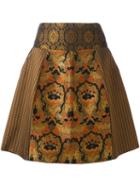 Etro Patch Brocade Bell Skirt