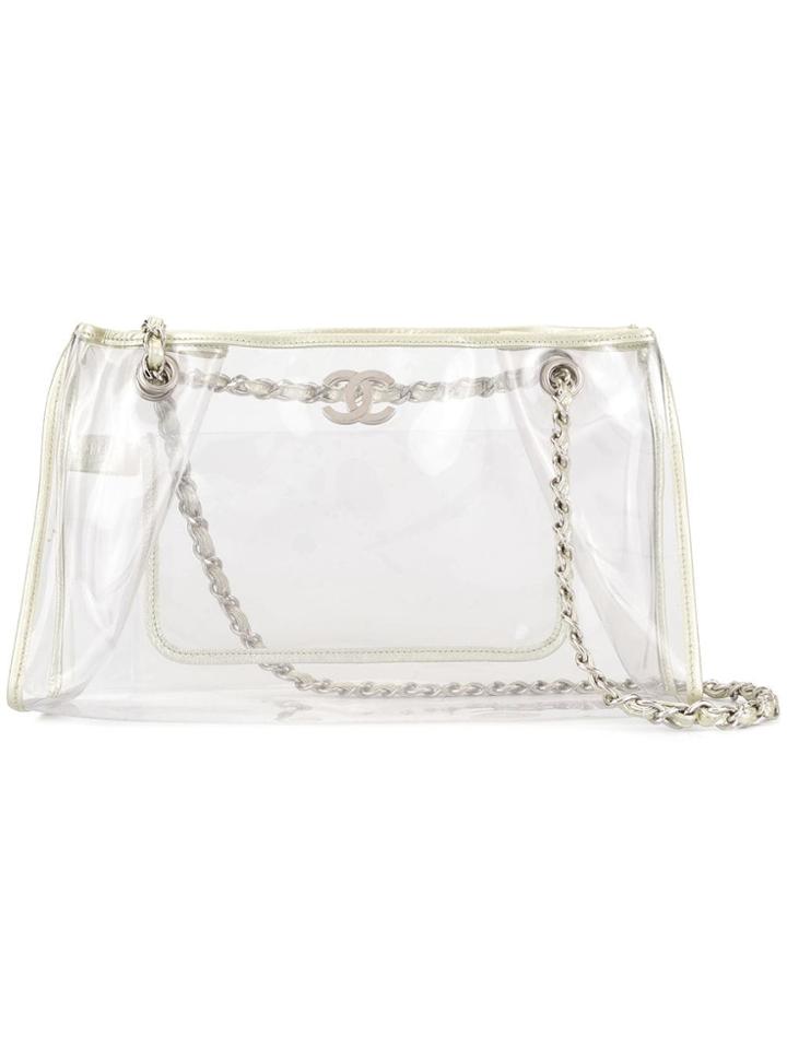 Chanel Vintage Cc Logos Chain Shoulder Bag - Neutrals