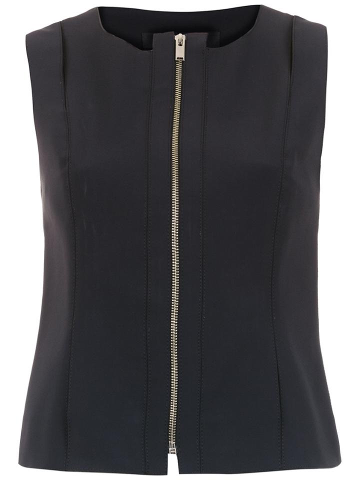 Gloria Coelho Zipped Waistcoat - Black