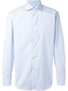 Canali Classic Shirt, Men's, Size: 43, Blue, Cotton