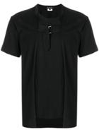 Comme Des Garçons Homme Plus Buckle Front T-shirt - Black