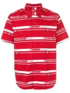 Supreme Striped Racing Work Shirt - Red