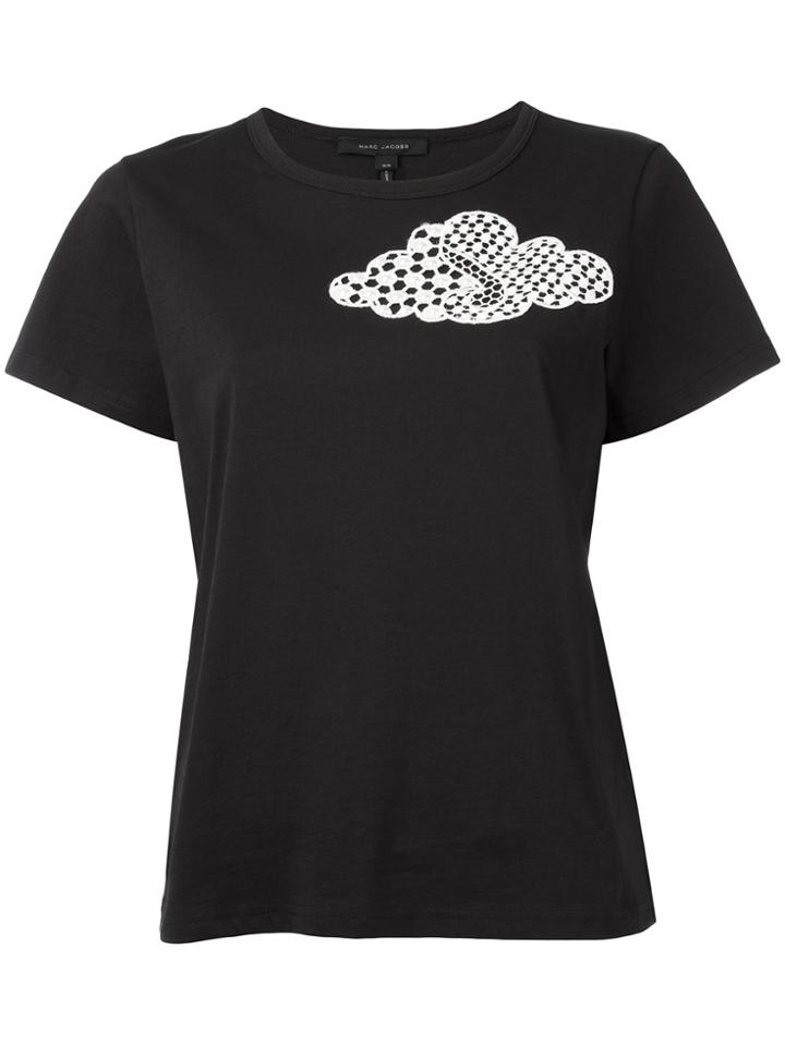 Marc Jacobs Embroidered Cloud Classic T-shirt - Black