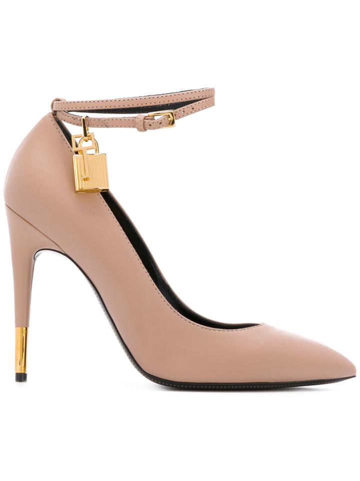 Tom Ford Padlock Pumps - Pink & Purple
