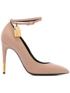 Tom Ford Padlock Pumps - Pink & Purple