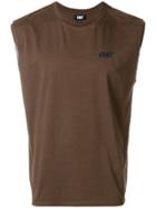 Dust Logo Sleeveless Top - Brown