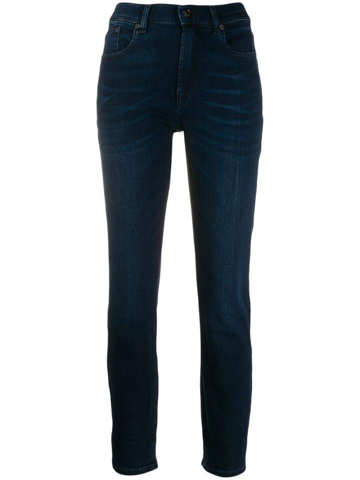7 For All Mankind Slim-fit Denim Trousers - Blue