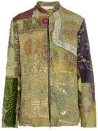 By Walid Albert 18th Century Ottoman Silk Embroidered Jacket - Green