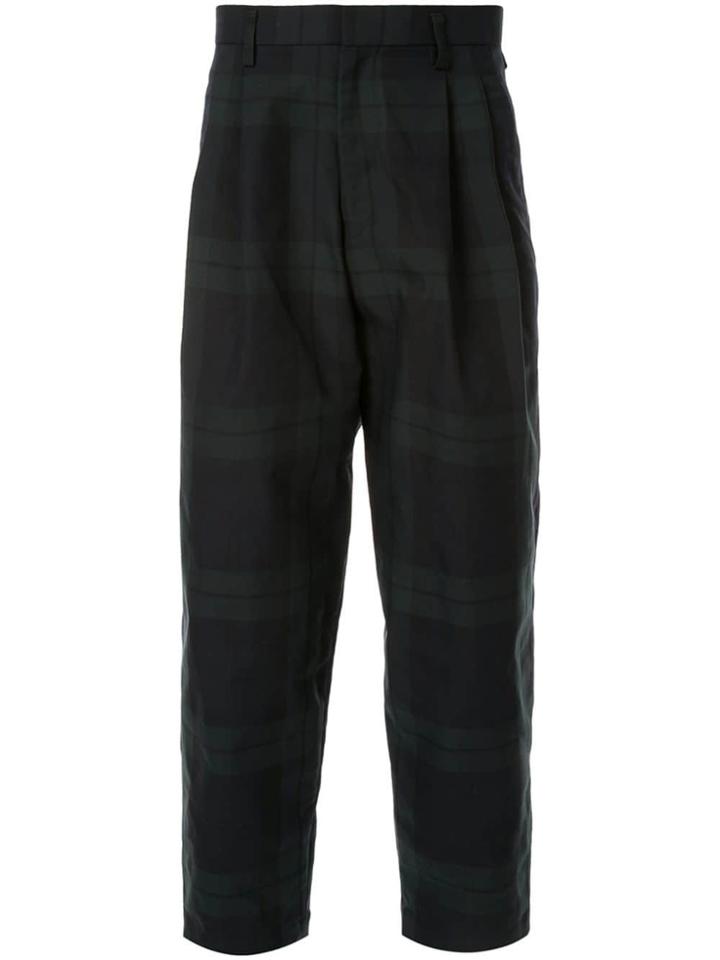 Kolor Checked Trousers - Green