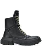 Rick Owens Lace-up Work Boots - Black