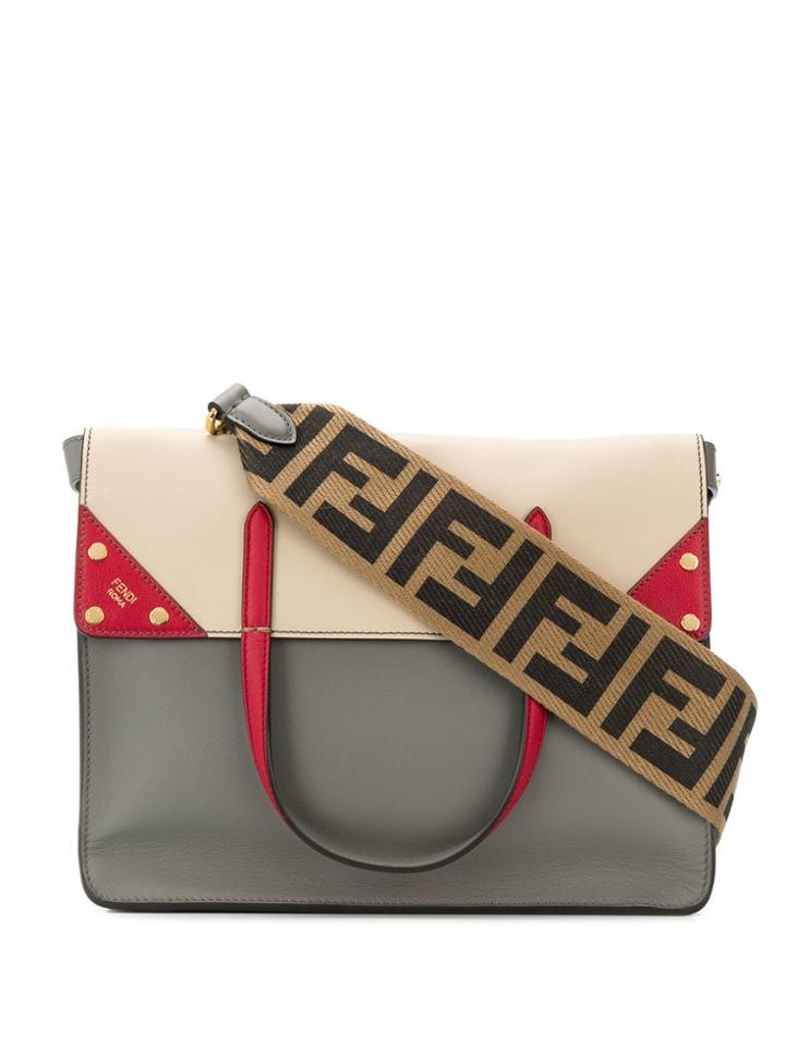 Fendi Fendi Flip Bag - Grey