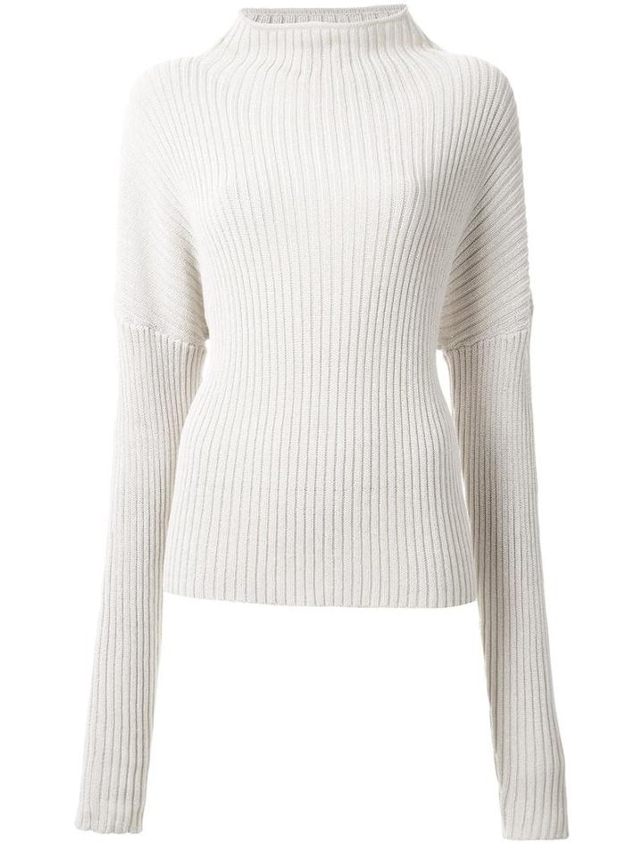 Dion Lee Ribbed Cocoon Knit, Women's, Size: 12, Nude/neutrals, Cotton/polyimide