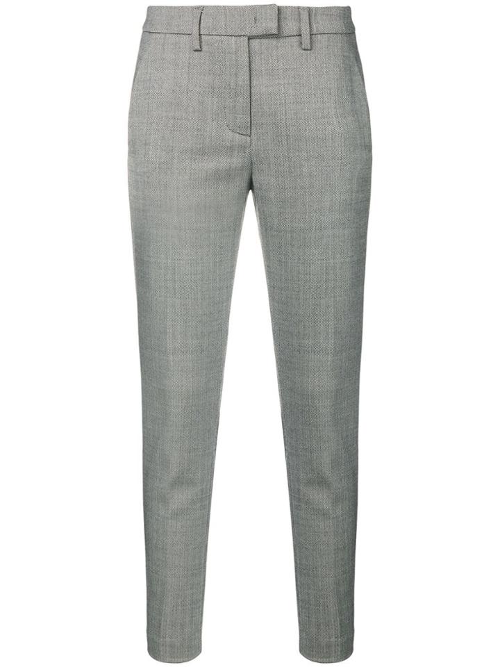 Dondup Slim Fit Cropped Trousers - Black