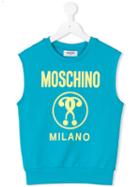 Moschino Kids - Logo Print Sweatshirt - Kids - Cotton - 8 Yrs, Blue
