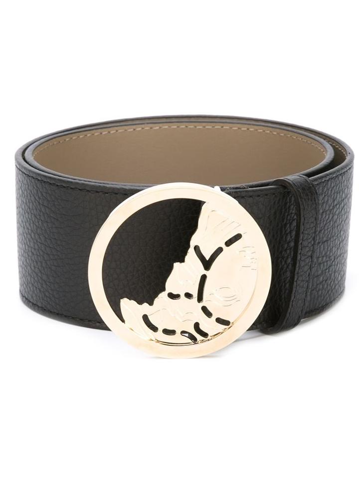 Versace Collection Half Medusa Buckle Belt