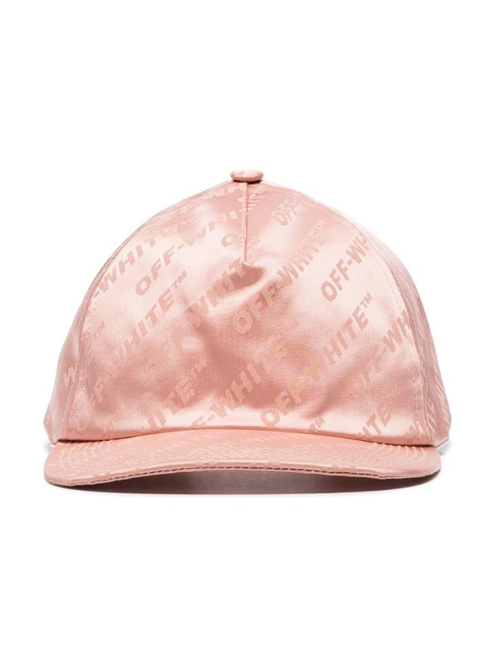 Off-white Logo Satin Cap - Neutrals