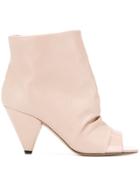 Marc Ellis Peep-toe Boots - Pink