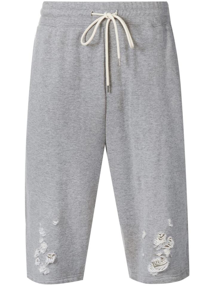 Mihara Yasuhiro Distressed Track Shorts
