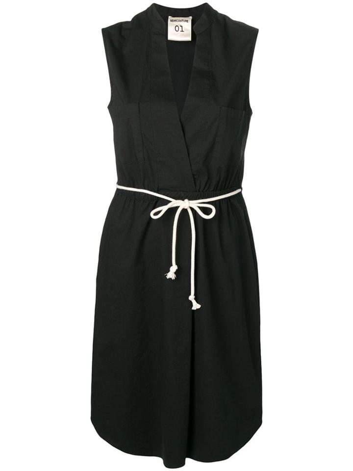 Semicouture Classic Shirt Dress - Black