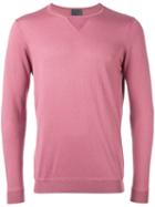 Laneus - Fitted Sweater - Men - Silk/cashmere - 48, Pink/purple, Silk/cashmere