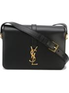 Saint Laurent Medium 'monogram' Shoulder Bag, Women's, Black