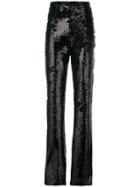 16arlington High-waisted Sequin Trousers - Black