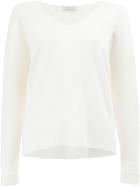 Maison Ullens Wrap Front Sweater - White