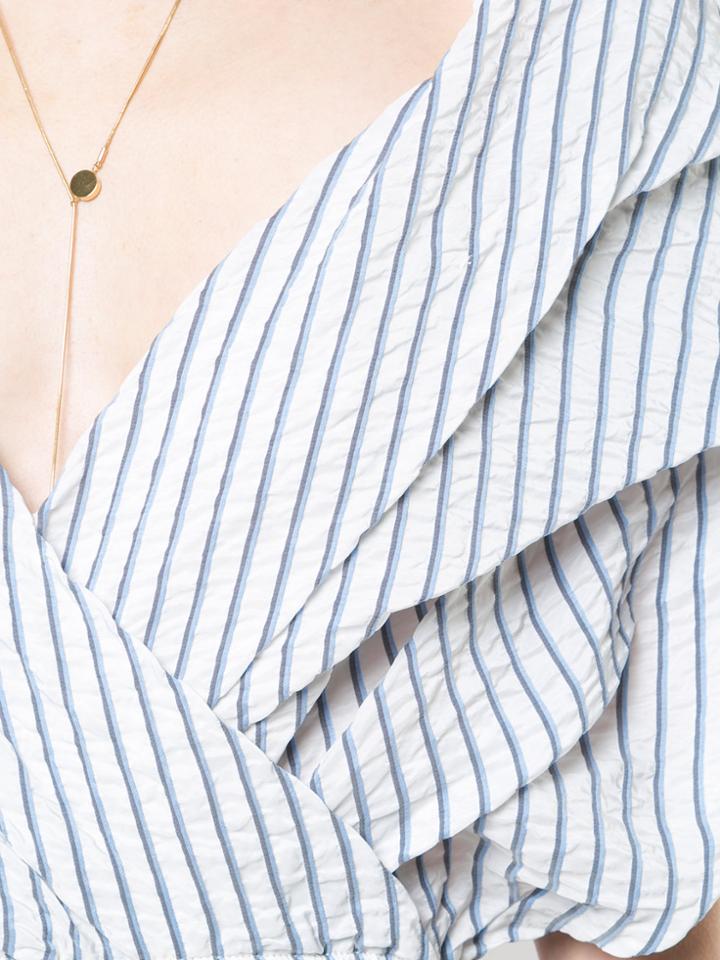 Caroline Constas Marcella Striped Dress - Blue