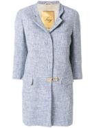 Fay Three-quarter Sleeves Midi Coat - Blue