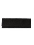 Rick Owens Textured Long Clutch, Women's, Black, Calf Leather/lamb Skin