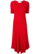 Le Ciel Bleu Shaped Knit Dress - Red