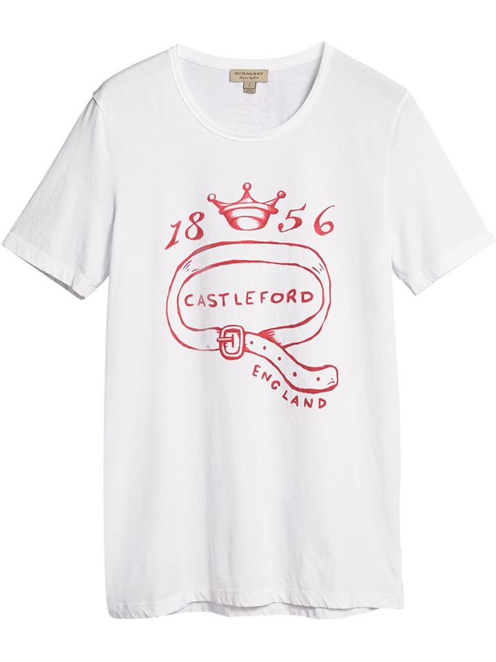 Burberry Castleford Print T-shirt - White