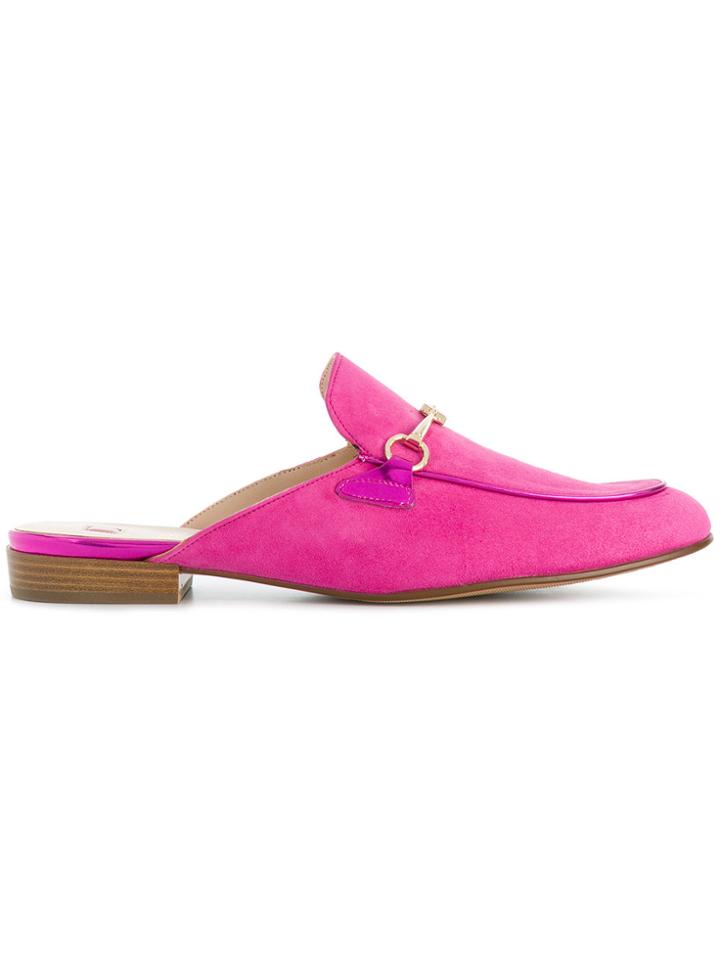 Hogl Chain Detail Mules - Pink & Purple