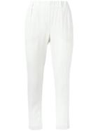 Brunello Cucinelli Slim-fit Trousers, Women's, Size: 44, White, Viscose