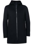 Herno - Hooded Long Length Jacket - Men - Polyamide/polyester/viscose - 52, Black, Polyamide/polyester/viscose