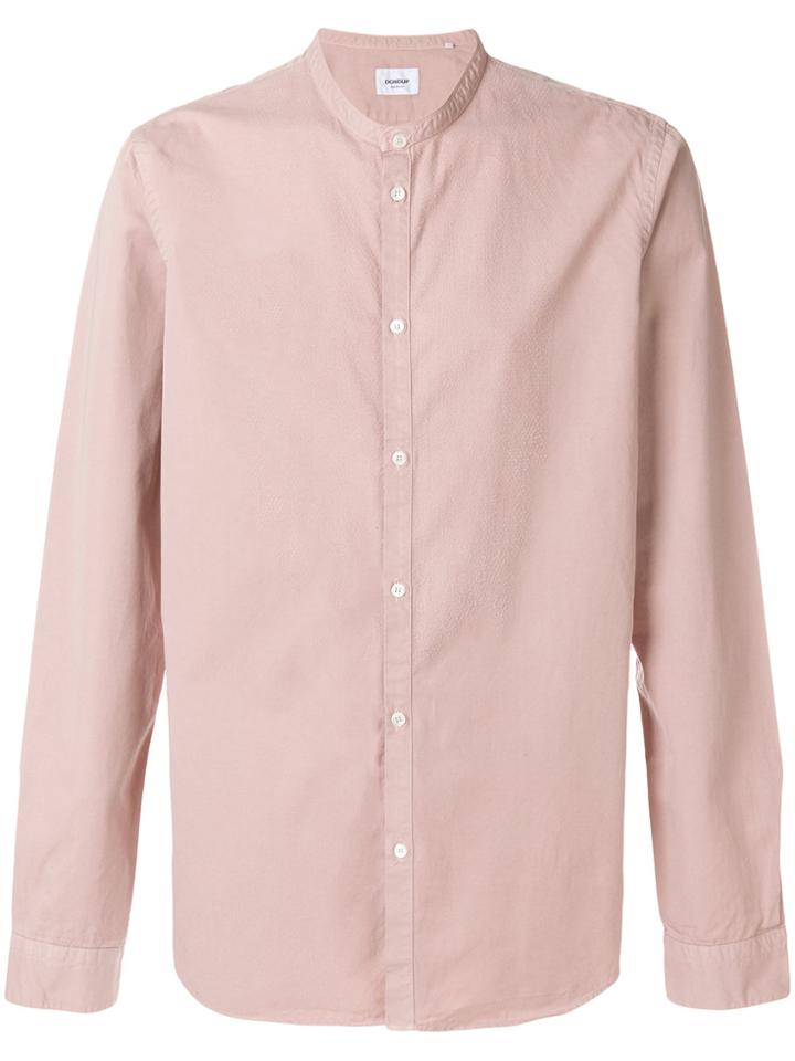 Dondup Mandarin Collar Shirt - Pink & Purple