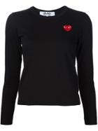 Comme Des Garçons Play Heart Logo Sweatshirt - Black
