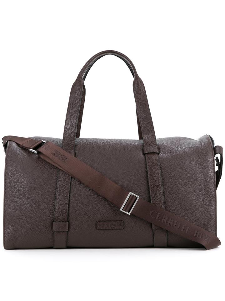 Cerruti 1881 - Zipped Bowling Bag - Men - Calf Leather - One Size, Brown, Calf Leather