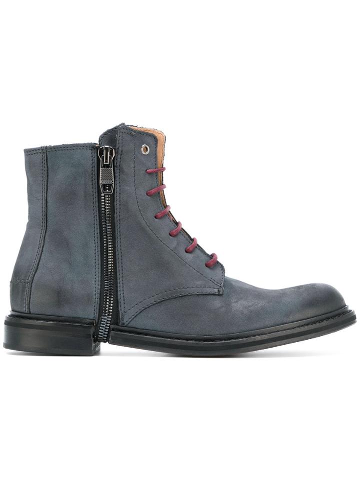 Diesel Zip Phim Boots - Blue