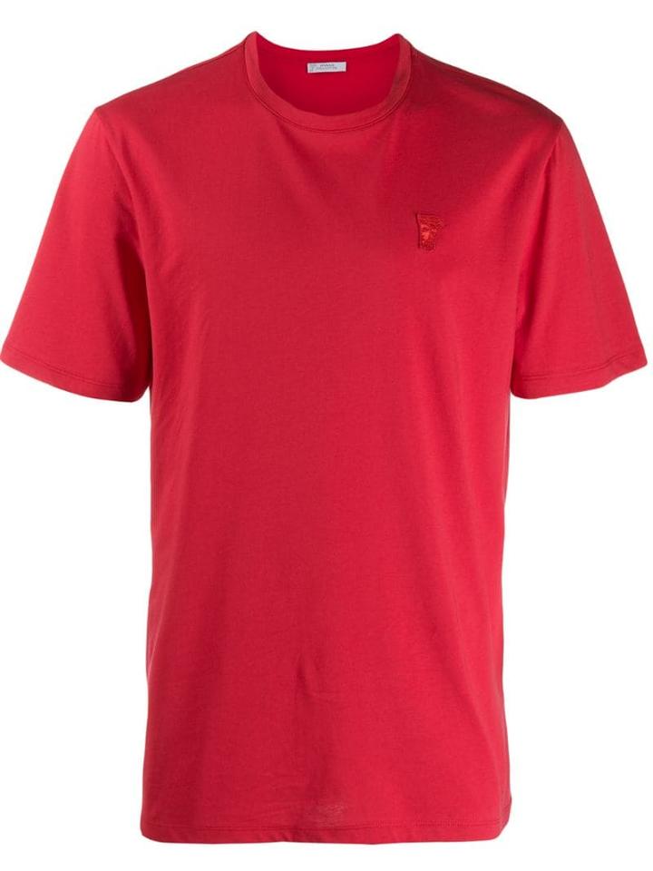 Versace Collection Logo Embroidered T-shirt