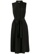 Dvf Diane Von Furstenberg Belted Shirt Dress - Black