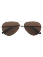 Saint Laurent - 'classic 11 Zero' Sunglasses - Unisex - Metal - One Size, Grey, Metal